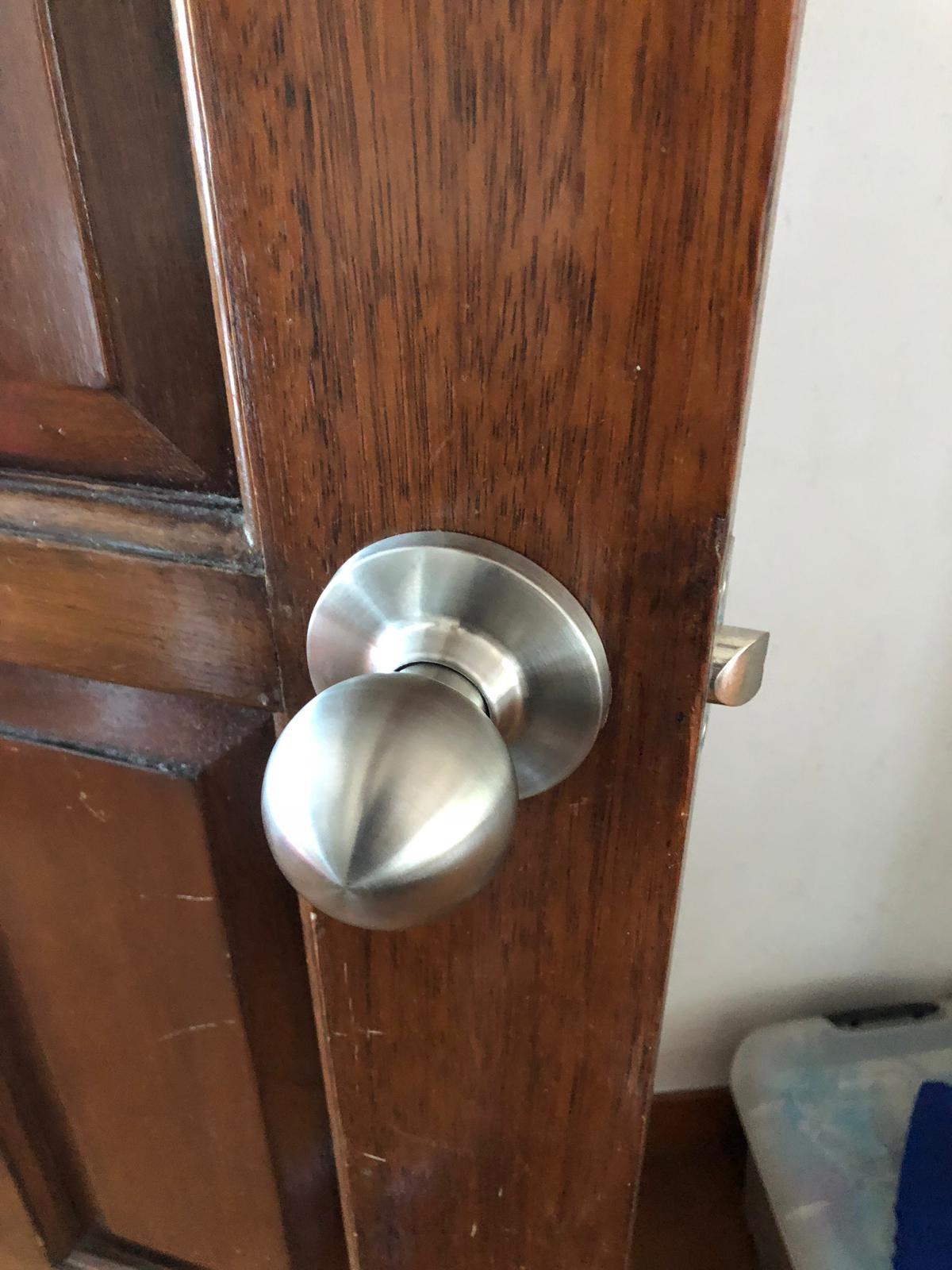 Customer Special Request Install Blank Door Knob In Novena